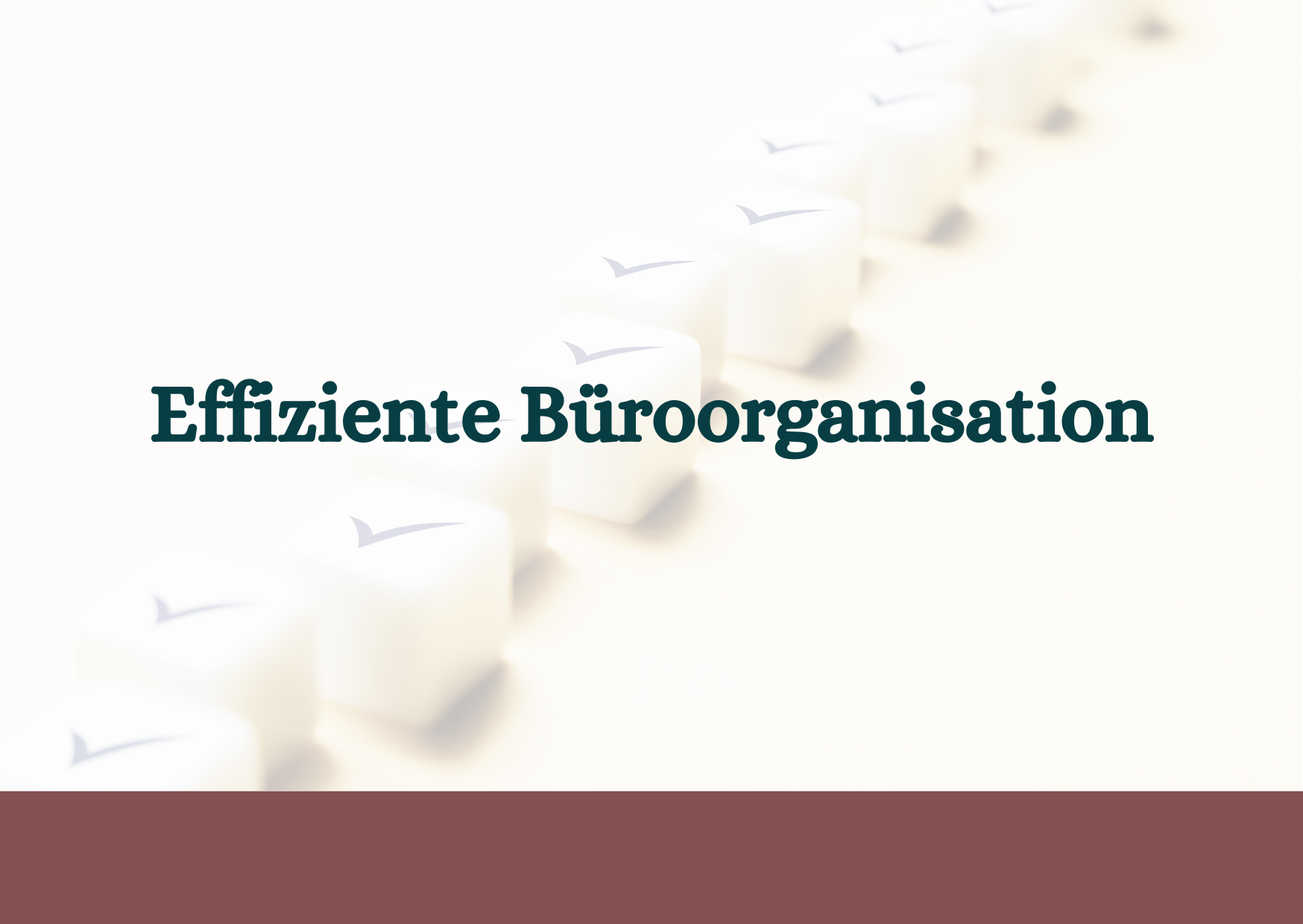 Beratung effiziente Bueroorganisation