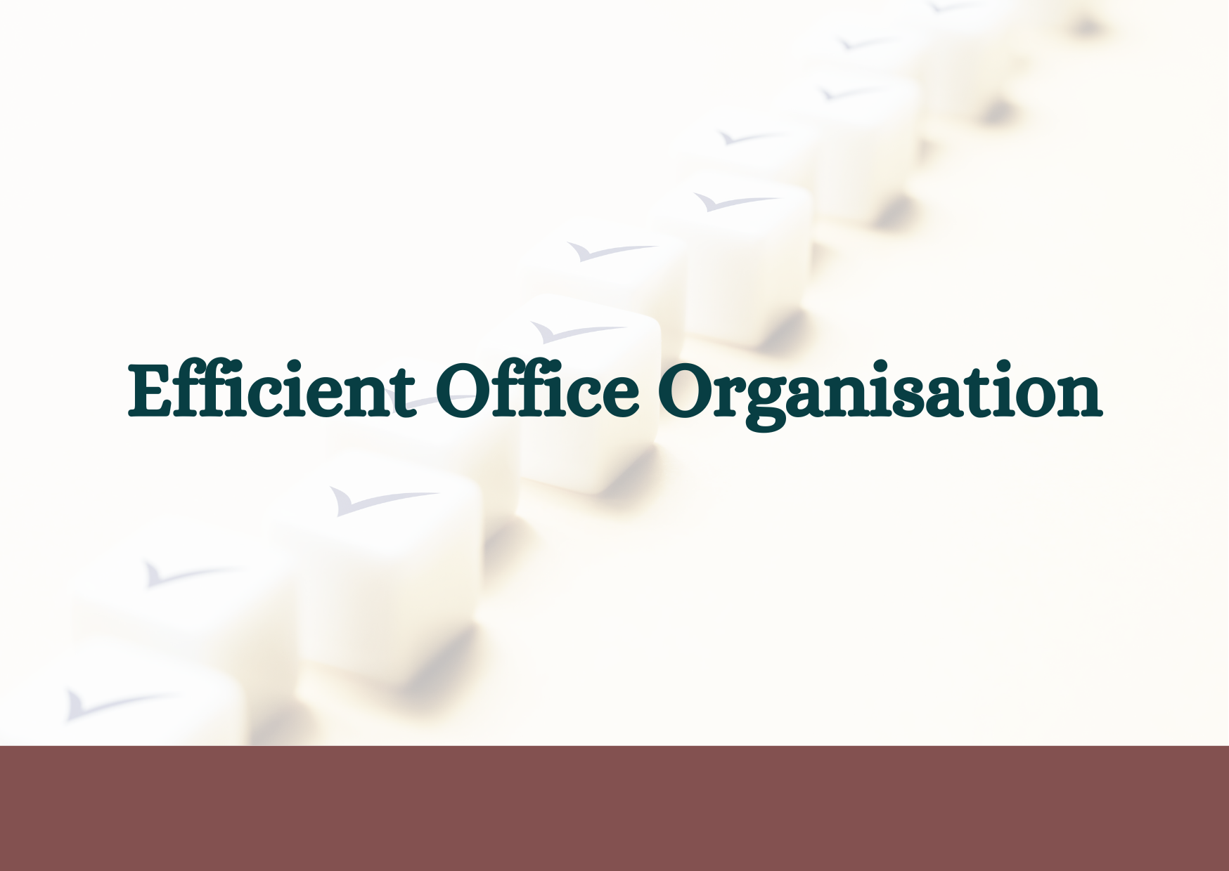 Consulting efficient office organisation