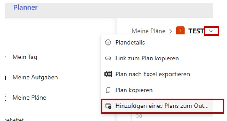 iCalender-Link kopieren Screenshot