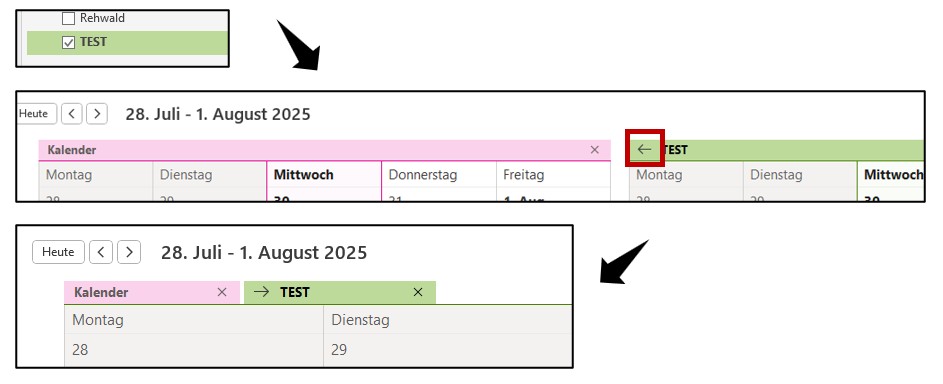 Outlook Kalender Ansicht